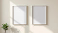 Frame Professional Frame Mockup — Silver Frame Portrait 2:3 — Perspective View — #00110 | MockupBulk