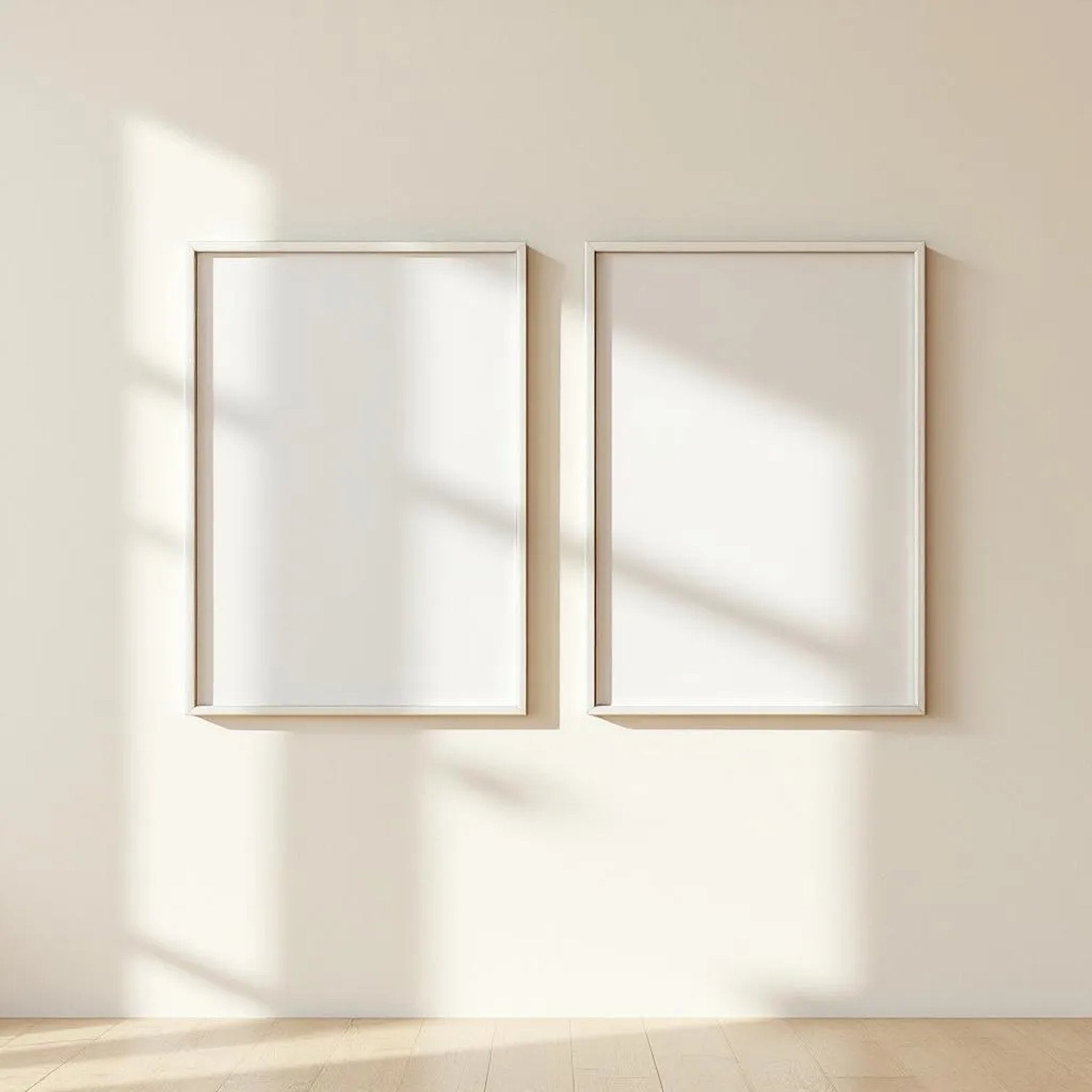Frame Styled Room Mockup — Plain Square Frame Portrait 2:3 — Perspective View — #00112 | MockupBulk