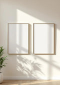 Frame Editorial Room Mockup — Silver Frame Portrait 2:3 — Perspective View — #00114 | MockupBulk