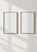 Frame High-Res Frame Mockup — Silver Frame Portrait 2:3 — Perspective View — #00117 | MockupBulk