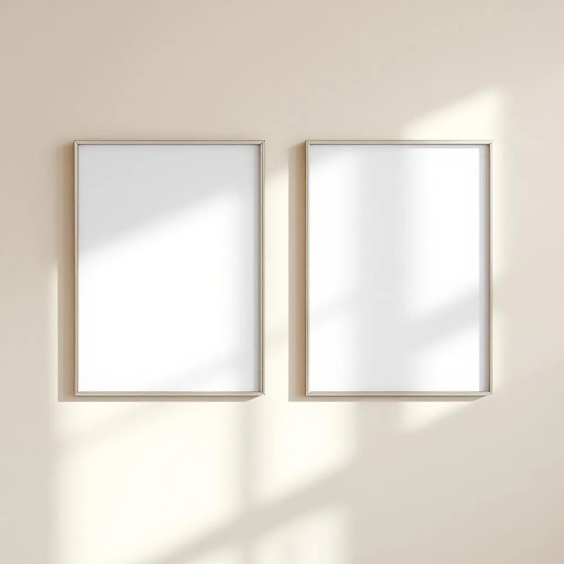 Frame Wall Art Mockup — Plain Square Frame Square 1:1 — Perspective View — #00121 | MockupBulk