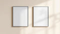 Frame Editorial Room Mockup — Silver Frame Square 1:1 — Perspective View — #00122 | MockupBulk