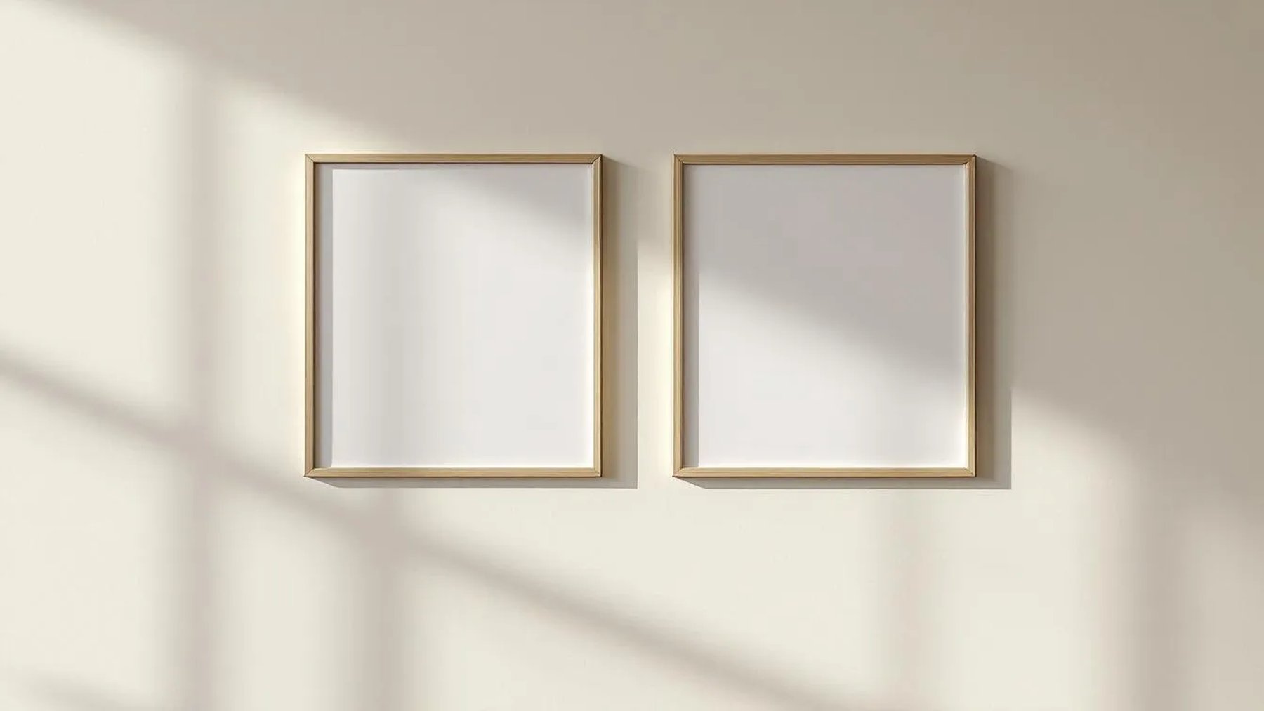 Frame Frame Display Mockup — Silver Frame Square 1:1 — Perspective View — #00125 | MockupBulk