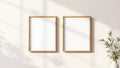 Frame Professional Frame Mockup — Raw Pine Frame Square 1:1 — Perspective View — #00146 | MockupBulk