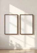 Frame Professional Frame Mockup — Espresso Frame Portrait 2:3 — Perspective View — #00150 | MockupBulk