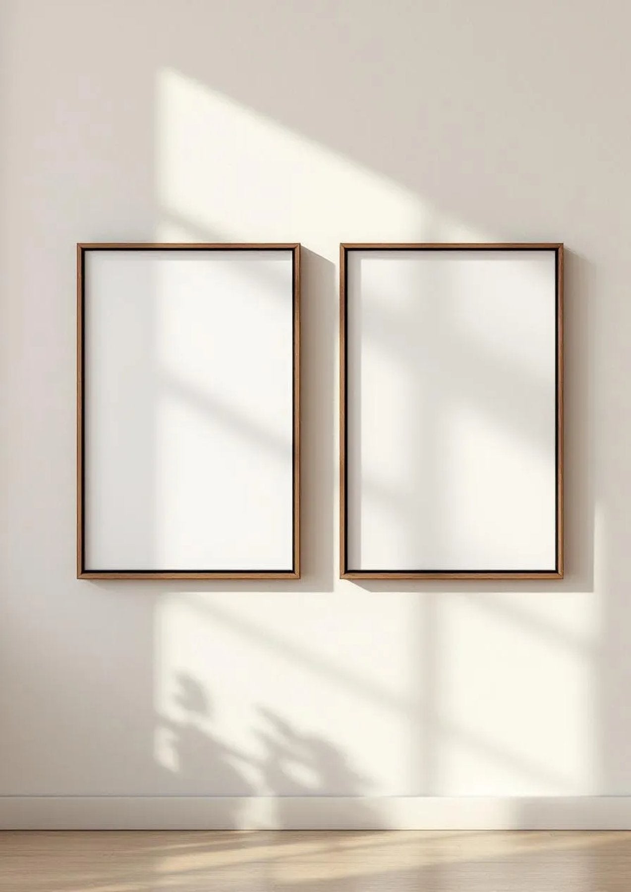 Frame Professional Frame Mockup — Espresso Frame Portrait 2:3 — Perspective View — #00150 | MockupBulk