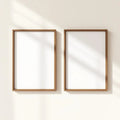 Frame Premium Interior Mockup — Plain Square Frame Square 1:1 — Perspective View — #00154 | MockupBulk