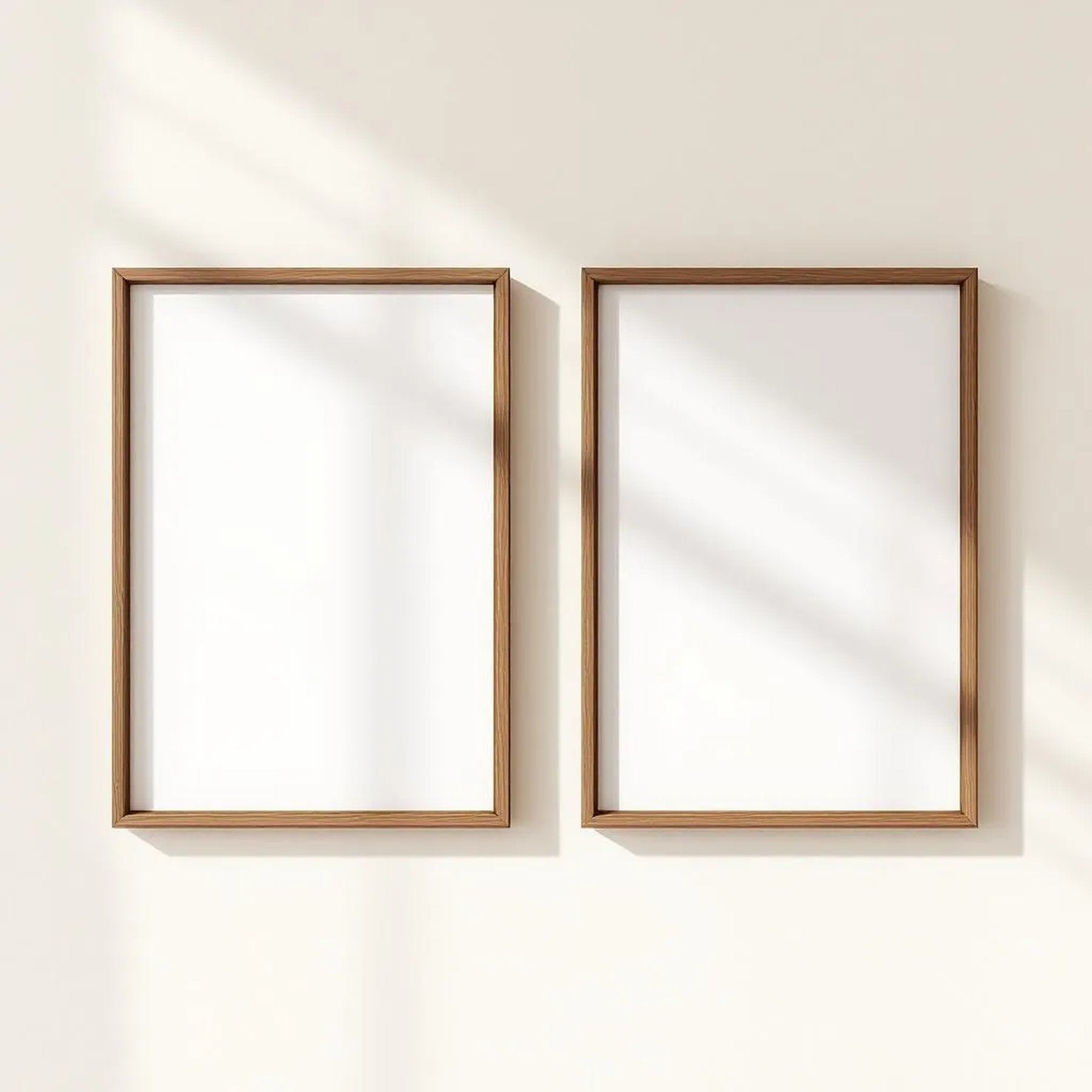 Frame Premium Interior Mockup — Plain Square Frame Square 1:1 — Perspective View — #00154 | MockupBulk