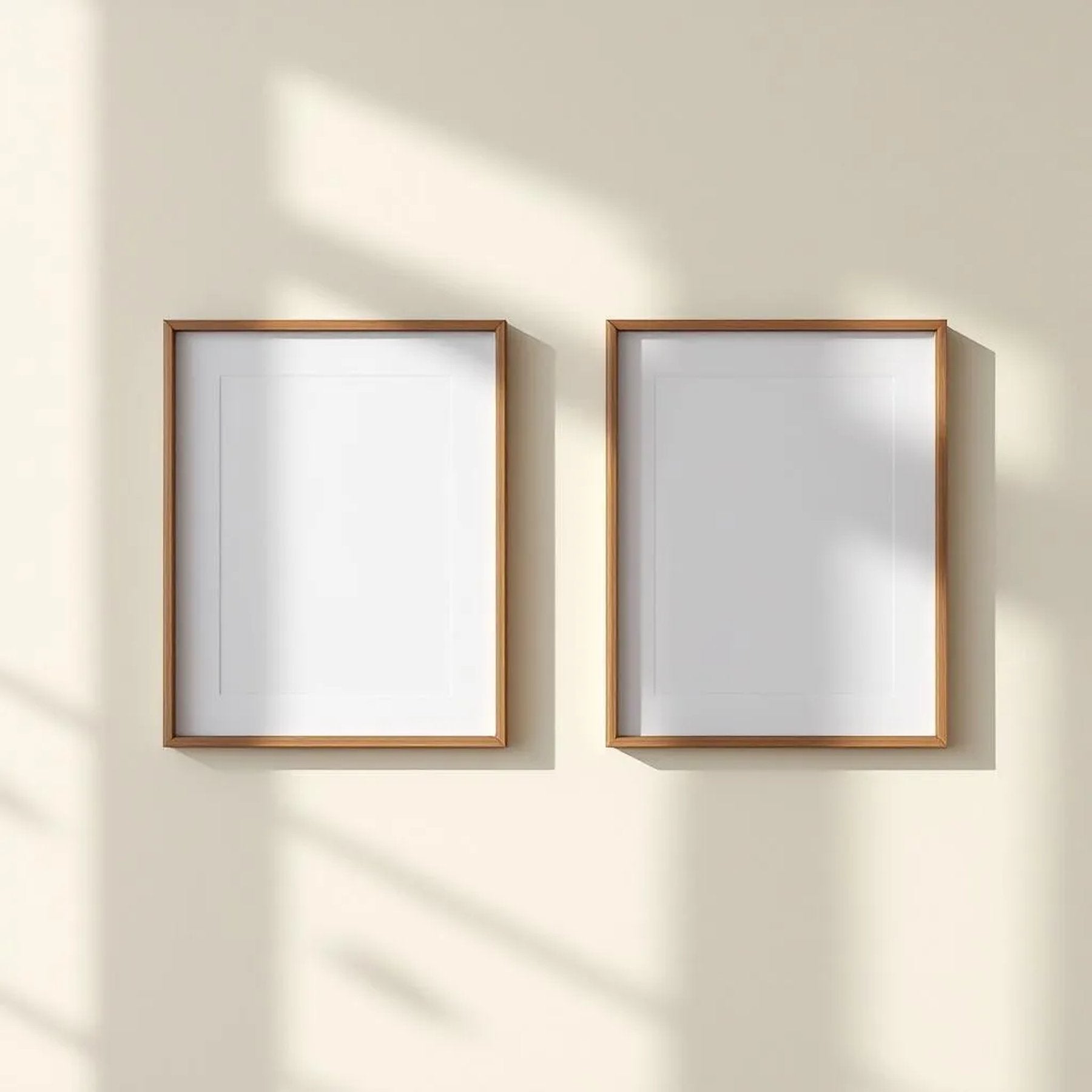Frame Lifestyle Frame Mockup — Plain Square Frame Portrait 2:3 — Perspective View — #00157 | MockupBulk