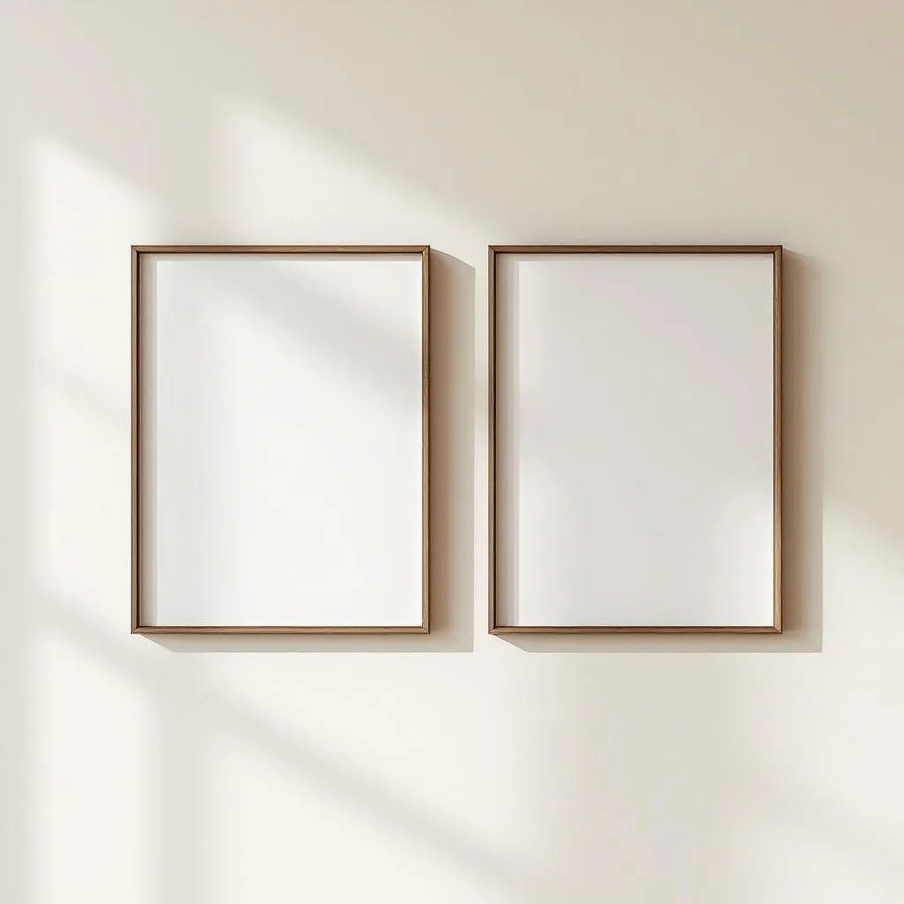 Frame Frame Display Mockup — Plain Square Frame Landscape 3:4 — Perspective View — #00160 | MockupBulk