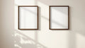 Frame Lifestyle Frame Mockup — Espresso Frame A-Series (A4 / A3) — Perspective View — #00164 | MockupBulk