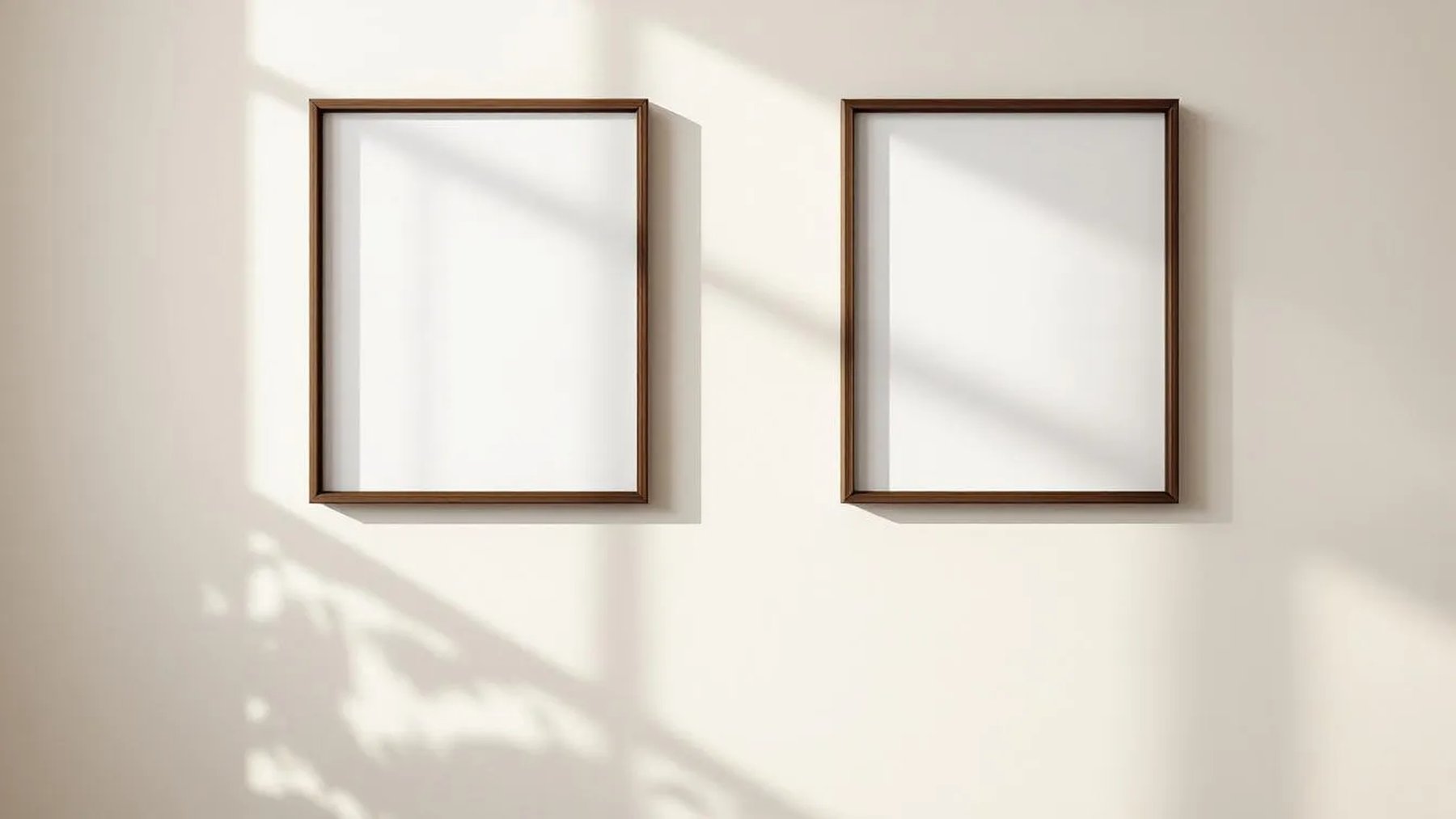 Frame Lifestyle Frame Mockup — Espresso Frame A-Series (A4 / A3) — Perspective View — #00164 | MockupBulk