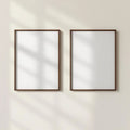 Frame Editorial Room Mockup — Plain Square Frame A-Series (A4 / A3) — Perspective View — #00166 | MockupBulk