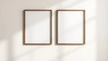 Frame Professional Frame Mockup — Espresso Frame Square 1:1 — Perspective View — #00167 | MockupBulk