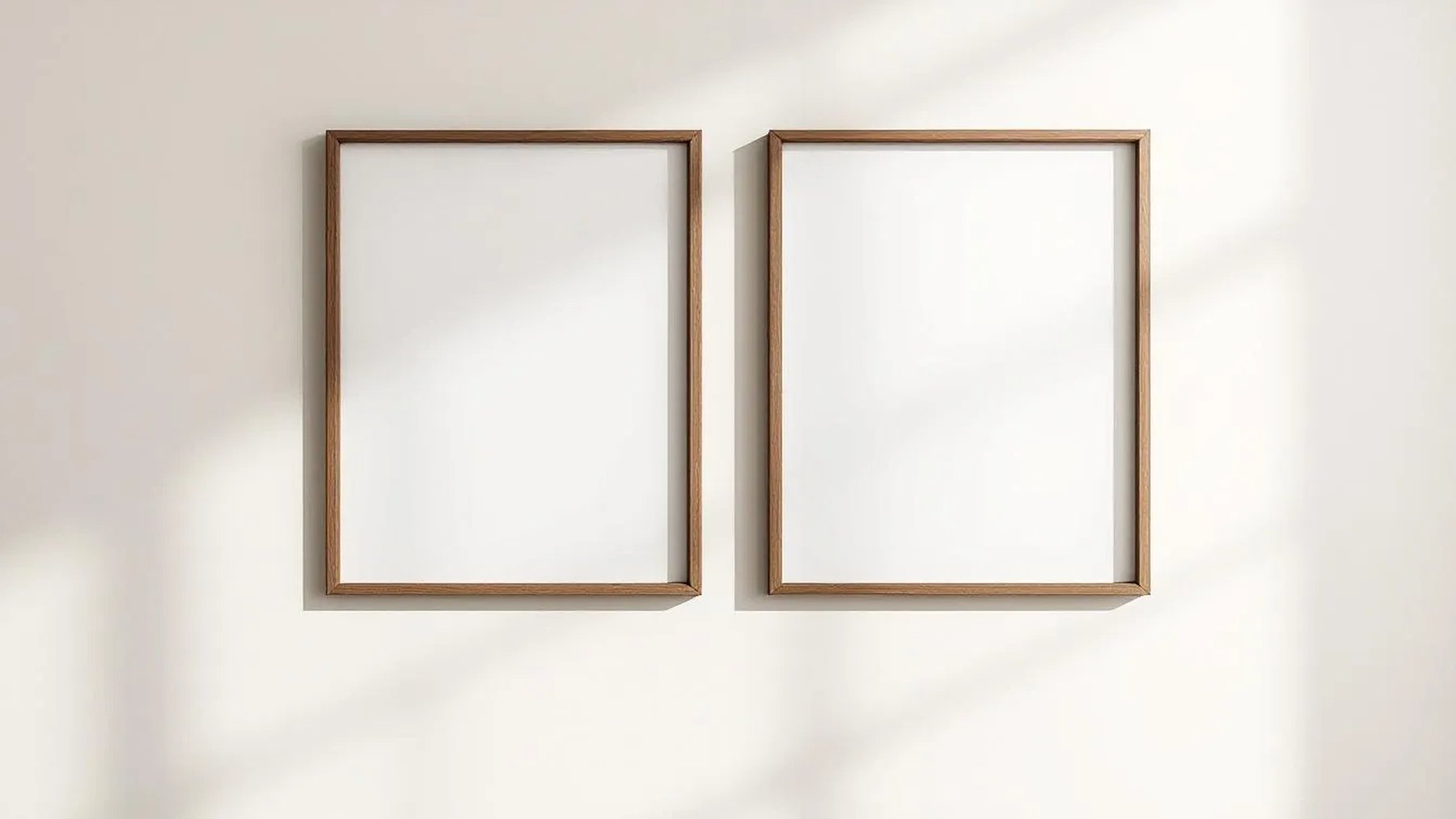 Frame Professional Frame Mockup — Espresso Frame Square 1:1 — Perspective View — #00167 | MockupBulk