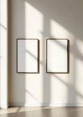 Frame Professional Frame Mockup — Espresso Frame Portrait 2:3 — Perspective View — #00168 | MockupBulk