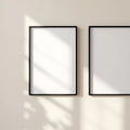 Frame Frame Display Mockup — Plain Square Frame Portrait 2:3 — Perspective View — #00169 | MockupBulk