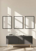 Frame Lifestyle Frame Mockup — Matte Black Frame Portrait 2:3 — Perspective View — #00177 | MockupBulk