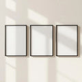 Frame Room Scene Mockup — Plain Square Frame Portrait 2:3 — Perspective View — #00178 | MockupBulk