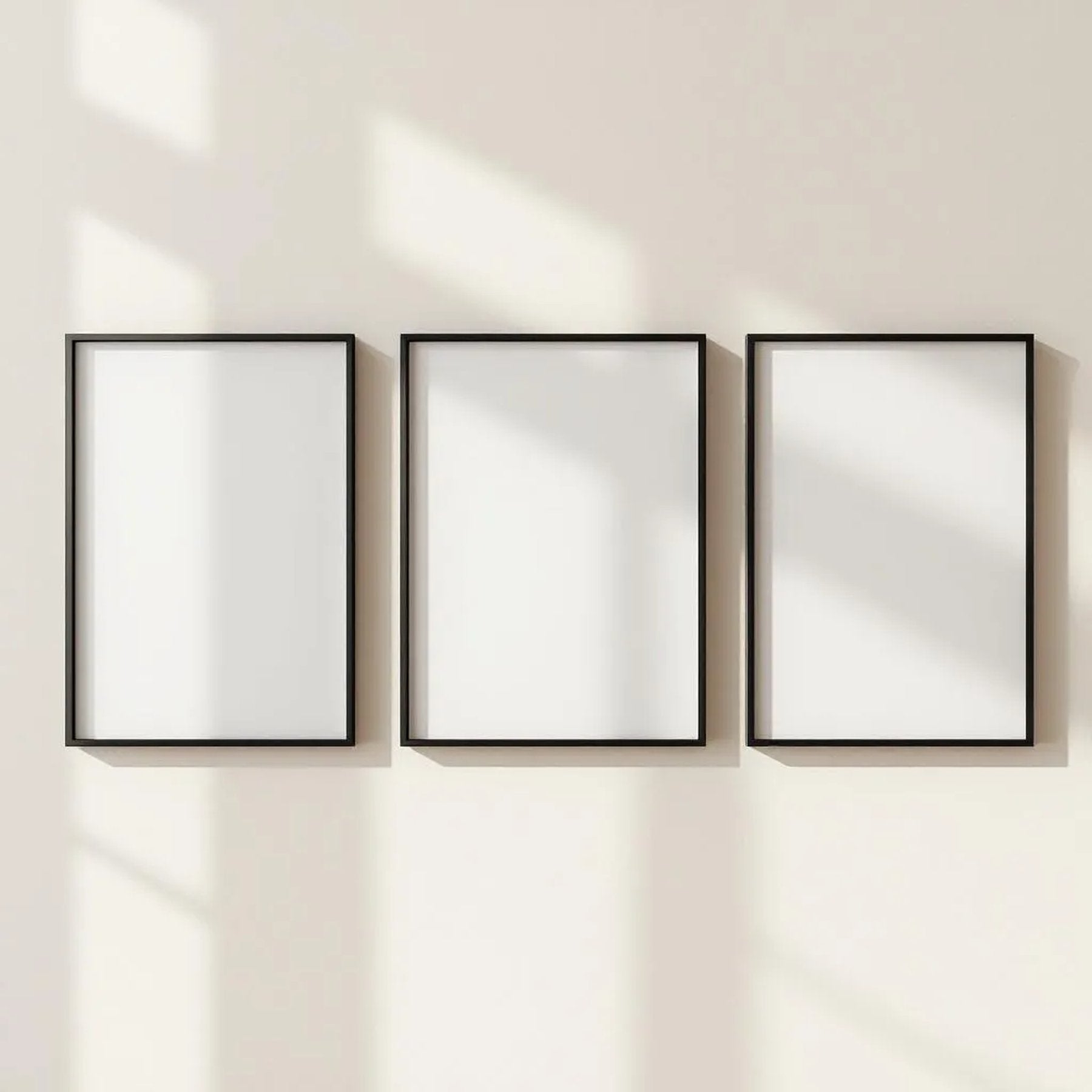 Frame Room Scene Mockup — Plain Square Frame Portrait 2:3 — Perspective View — #00178 | MockupBulk