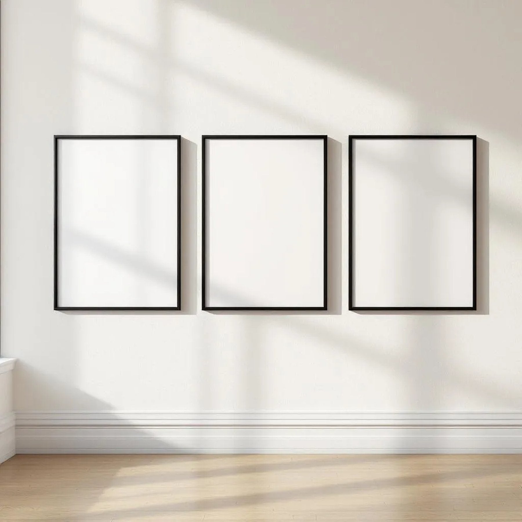 Frame Room Scene Mockup — Plain Square Frame Landscape 11x14 — Perspective View — #00181 | MockupBulk