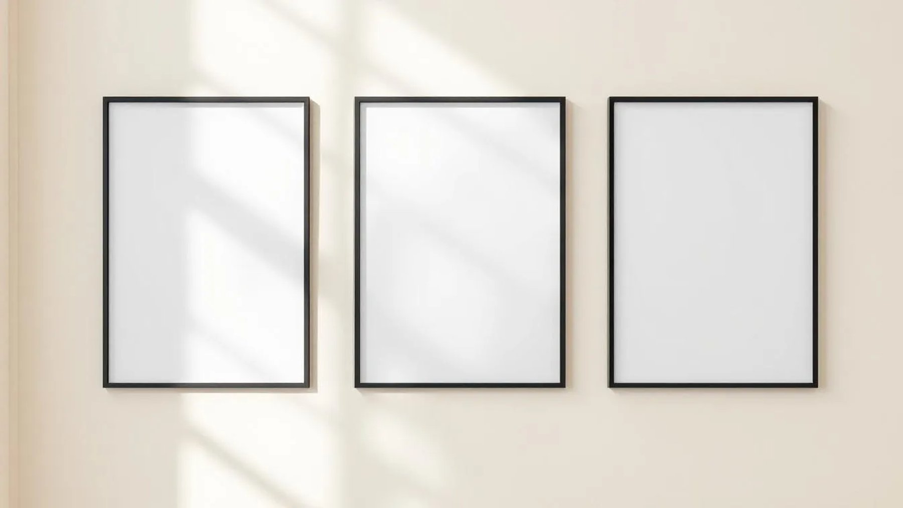 Frame Frame Display Mockup — Matte Black Frame Square 1:1 — Perspective View — #00182 | MockupBulk