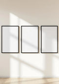 Frame Frame Display Mockup — Matte Black Frame Square 1:1 — Perspective View — #00183 | MockupBulk