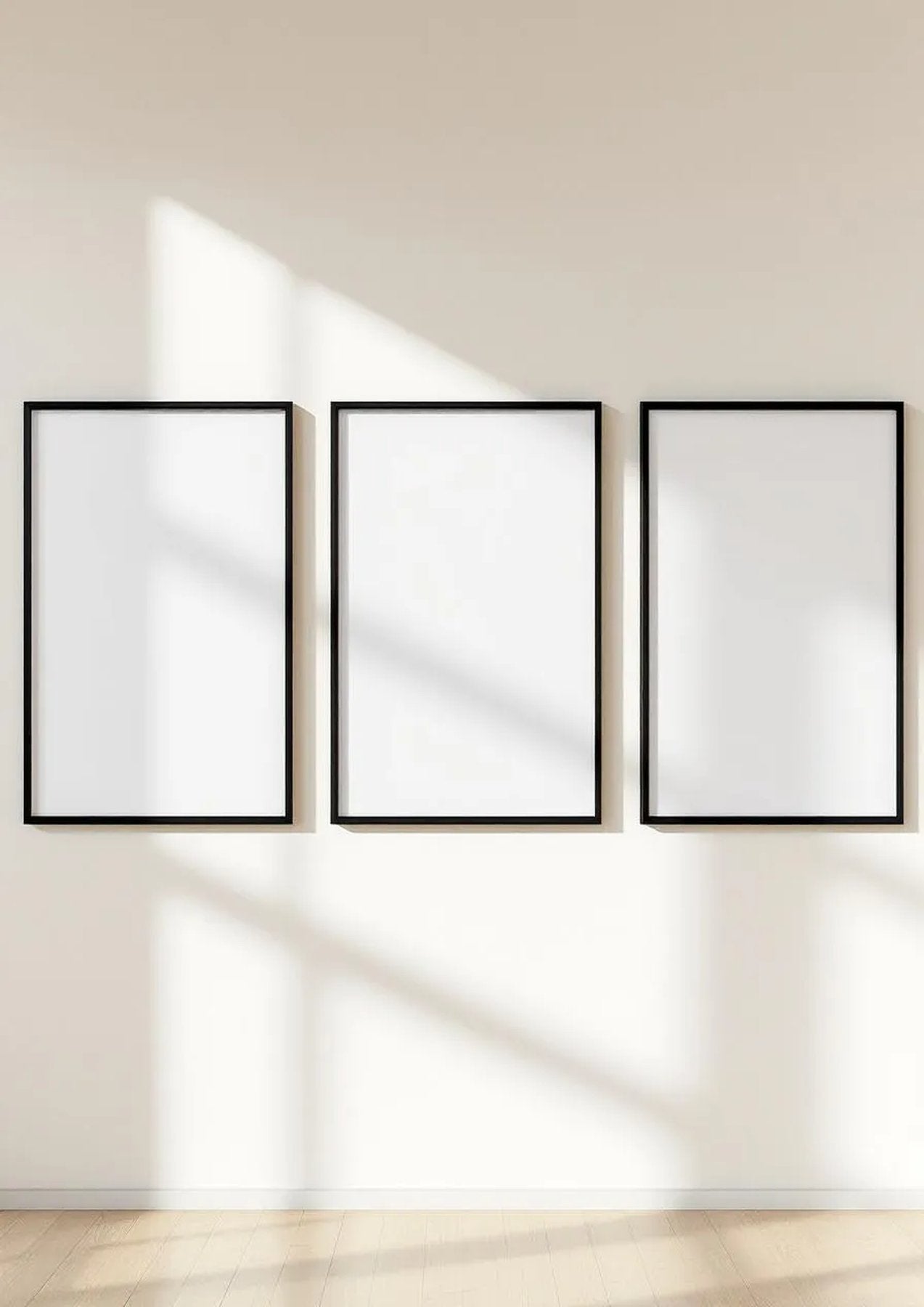 Frame Frame Display Mockup — Matte Black Frame Square 1:1 — Perspective View — #00183 | MockupBulk