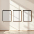 Frame Editorial Room Mockup — Plain Square Frame Portrait 2:3 — Perspective View — #00187 | MockupBulk
