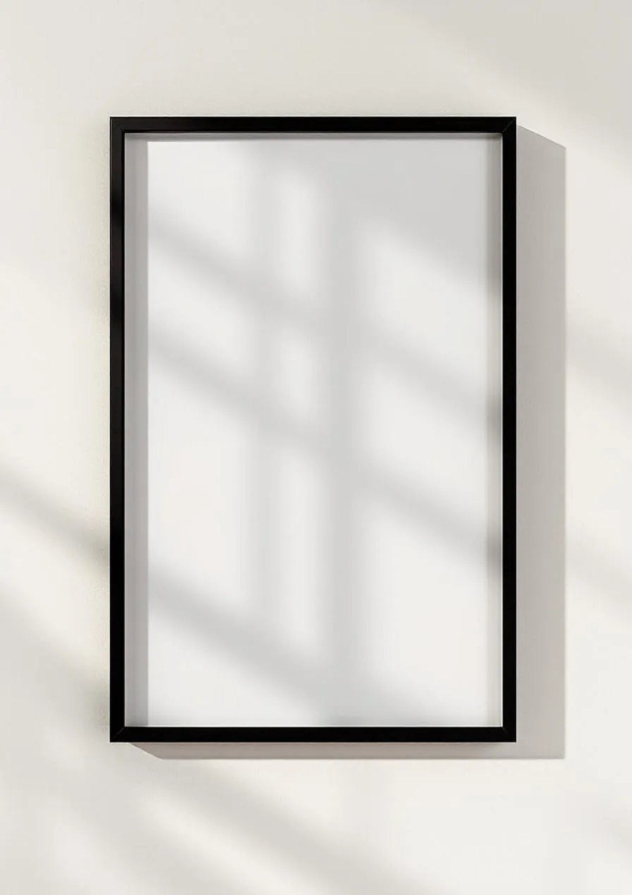 Frame Styled Room Mockup — Matte Black Frame Portrait 2:3 — Perspective View — #00189 | MockupBulk