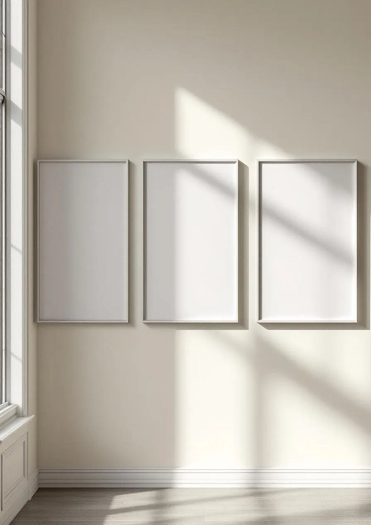 Frame Lifestyle Frame Mockup — White Frame Portrait 2:3 — Perspective View — #00192 | MockupBulk