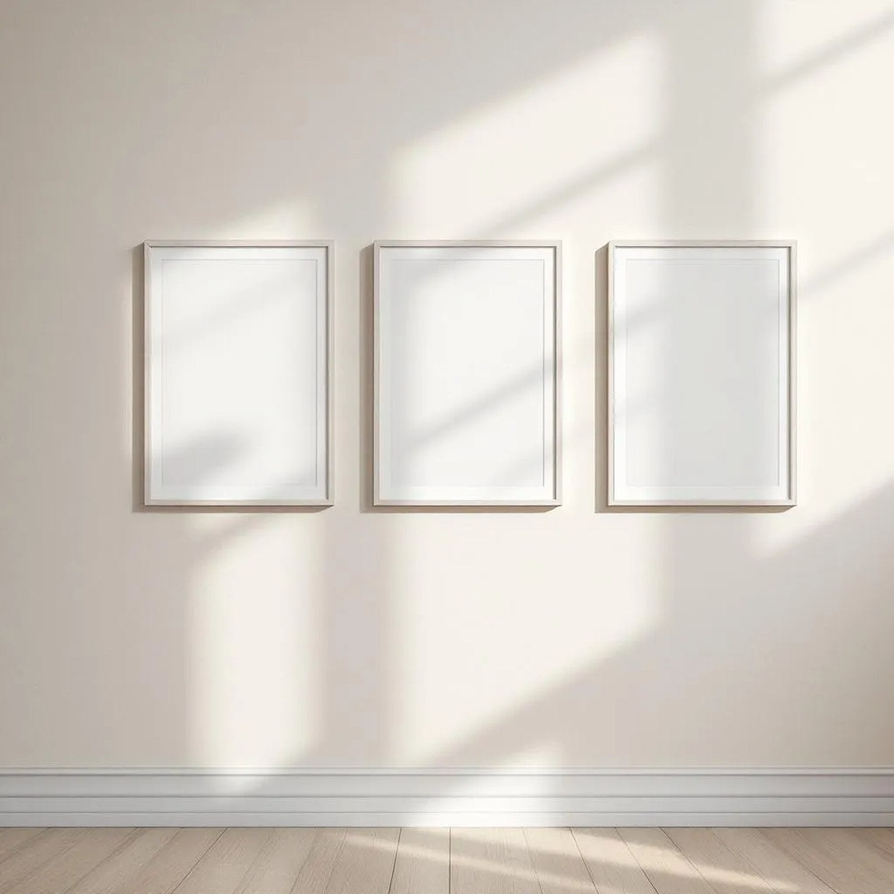 Frame Professional Frame Mockup — Plain Square Frame Portrait 2:3 — Perspective View — #00193 | MockupBulk
