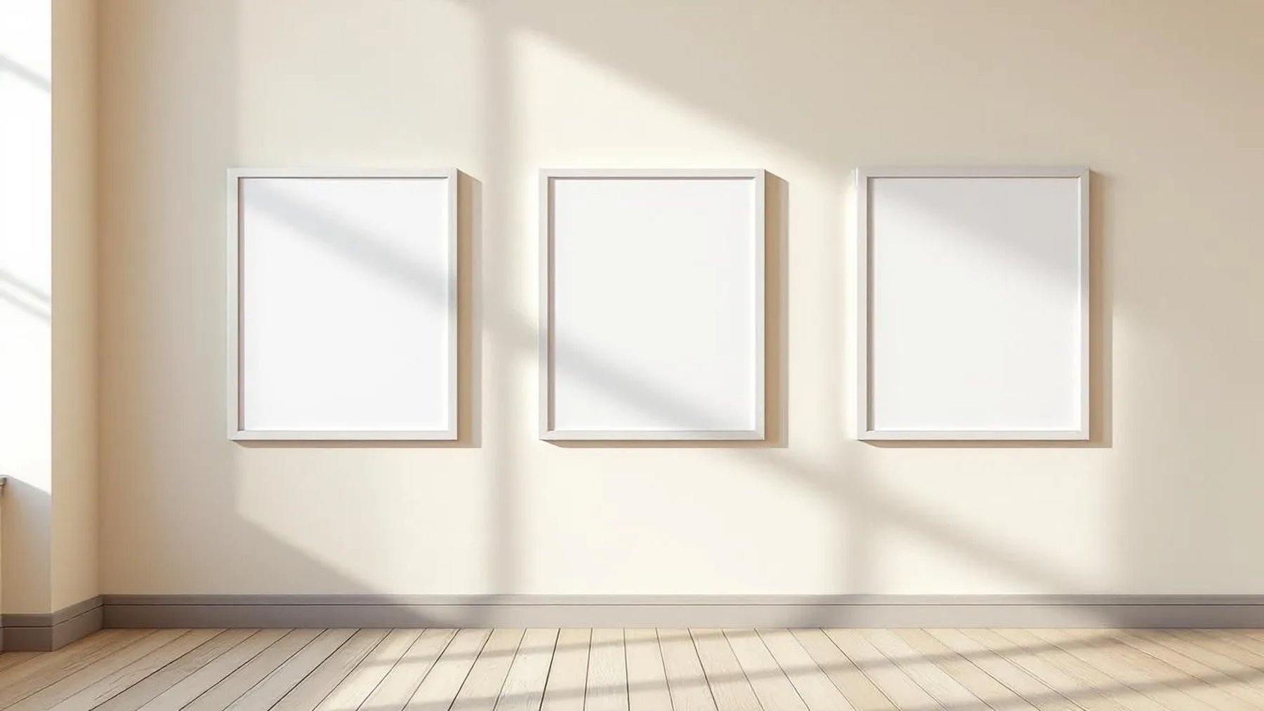 Frame Professional Frame Mockup — White Frame Portrait 2:3 — Perspective View — #00194 | MockupBulk