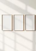Frame Editorial Room Mockup — White Frame Portrait 2:3 — Perspective View — #00201 | MockupBulk