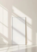 Frame Wall Art Mockup — White Frame Portrait 2:3 — Perspective View — #00204 | MockupBulk