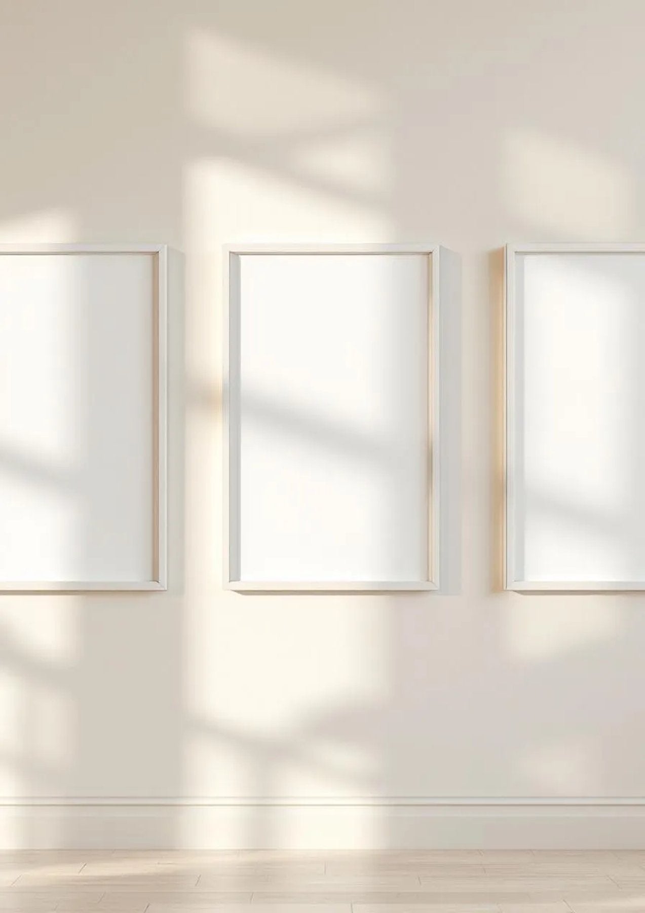 Frame Styled Room Mockup — White Frame Portrait 2:3 — Perspective View — #00207 | MockupBulk