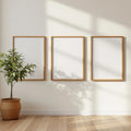 Frame Frame Display Mockup — Plain Square Frame Portrait 2:3 — Perspective View — #00211 | MockupBulk