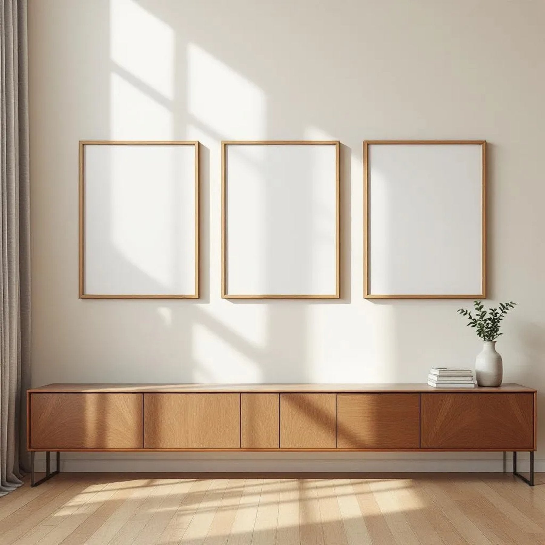 Frame High-Res Frame Mockup — Plain Square Frame Portrait 4:5 — Perspective View — #00214 | MockupBulk