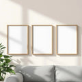 Frame Styled Room Mockup — Plain Square Frame Square 1:1 — Perspective View — #00220 | MockupBulk