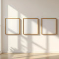 Frame Interior Frame Mockup — Plain Square Frame Portrait 2:3 — Perspective View — #00229 | MockupBulk