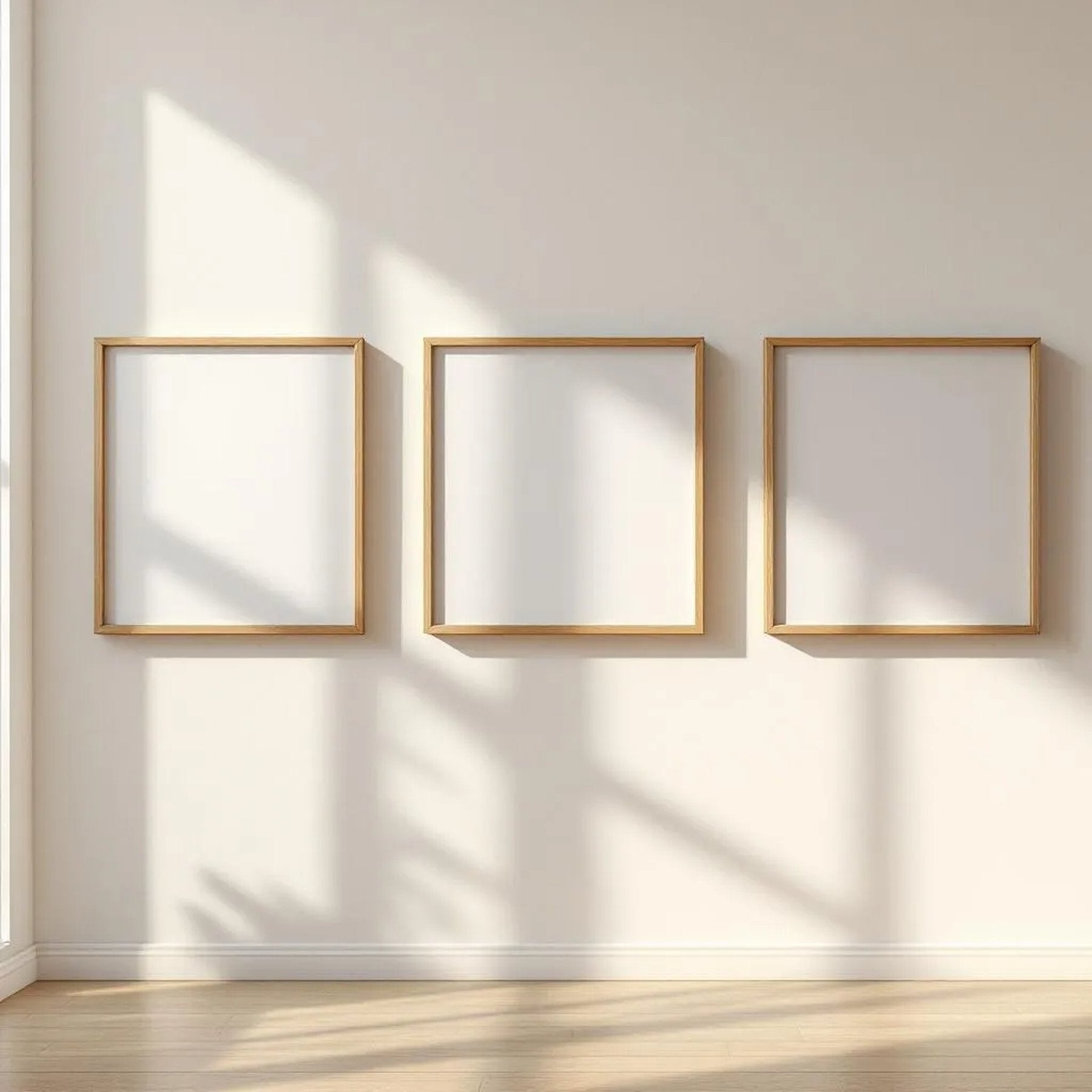 Frame Interior Frame Mockup — Plain Square Frame Portrait 2:3 — Perspective View — #00229 | MockupBulk