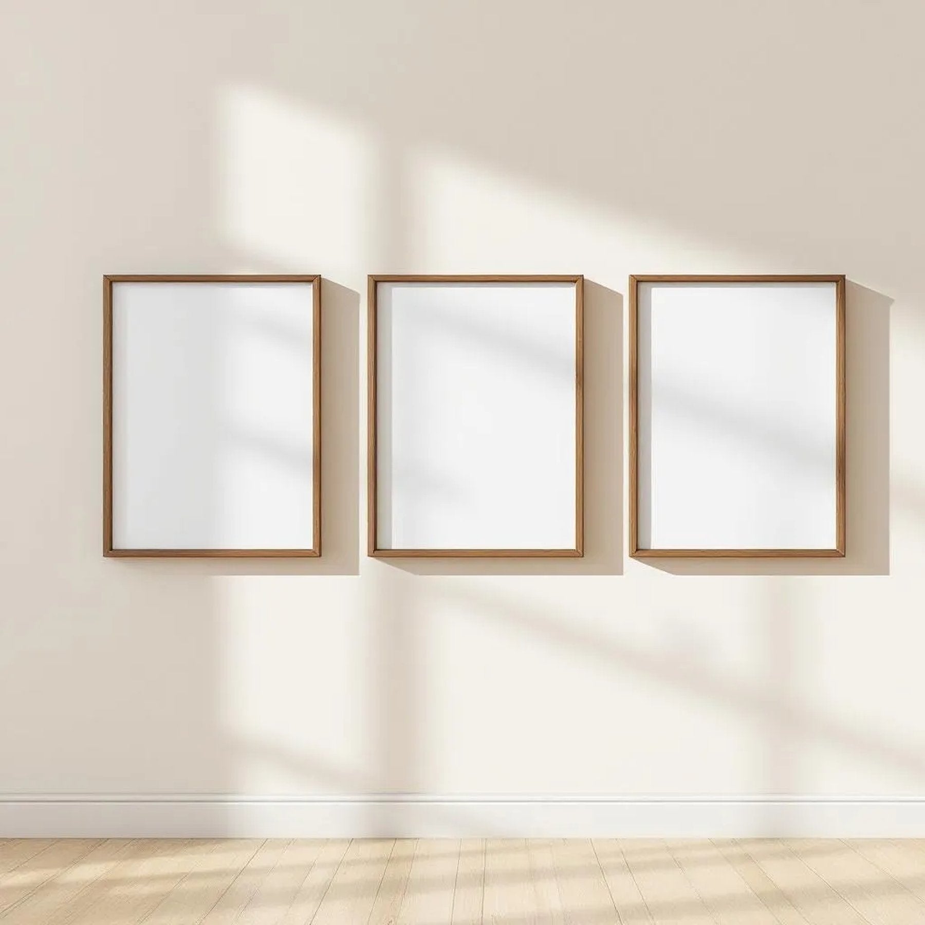 Frame Premium Interior Mockup — Plain Square Frame Landscape 11x14 — Perspective View — #00232 | MockupBulk