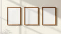 Frame Editorial Room Mockup — Walnut Frame Square 1:1 — Perspective View — #00233 | MockupBulk