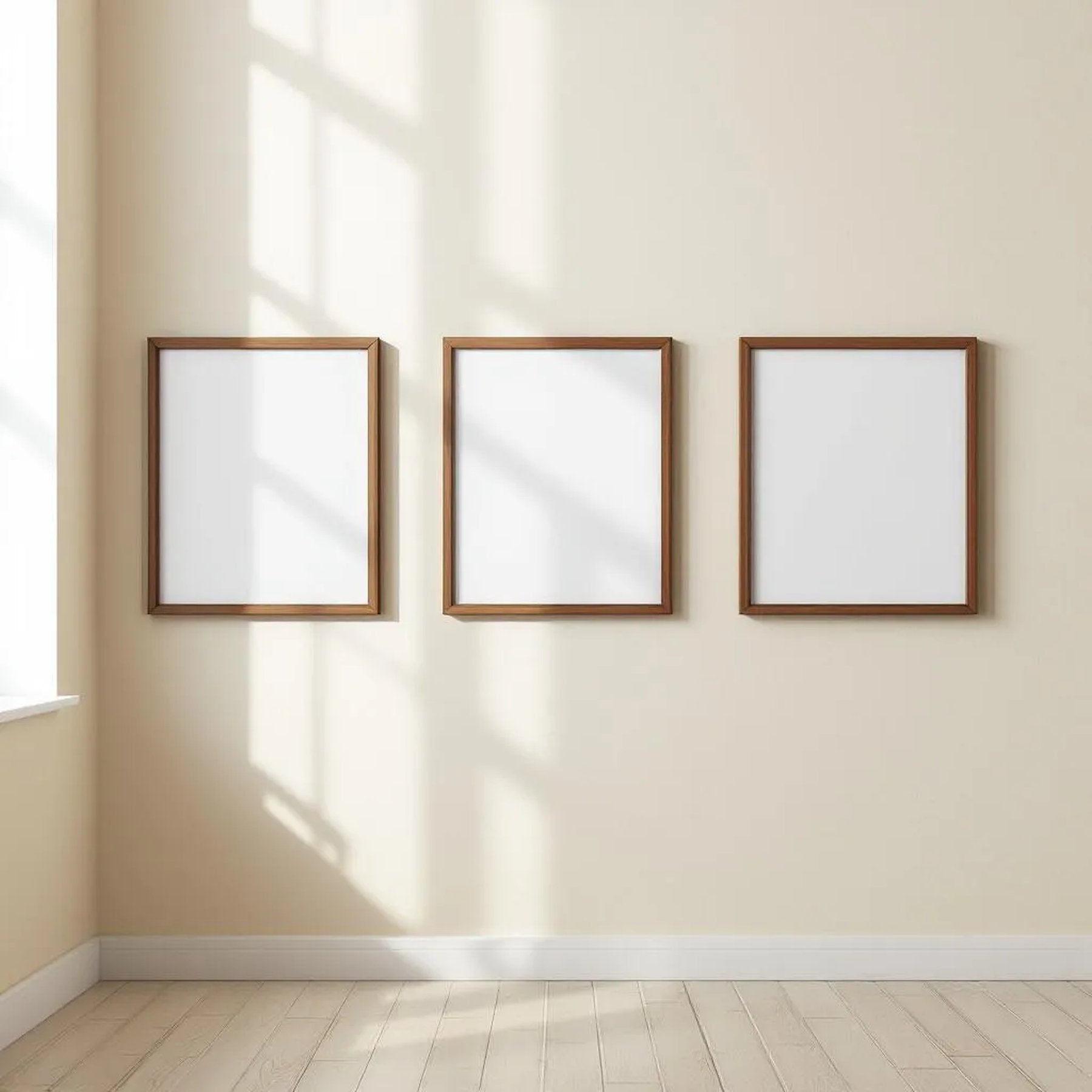 Frame Lifestyle Frame Mockup — Plain Square Frame Portrait 2:3 — Perspective View — #00238 | MockupBulk