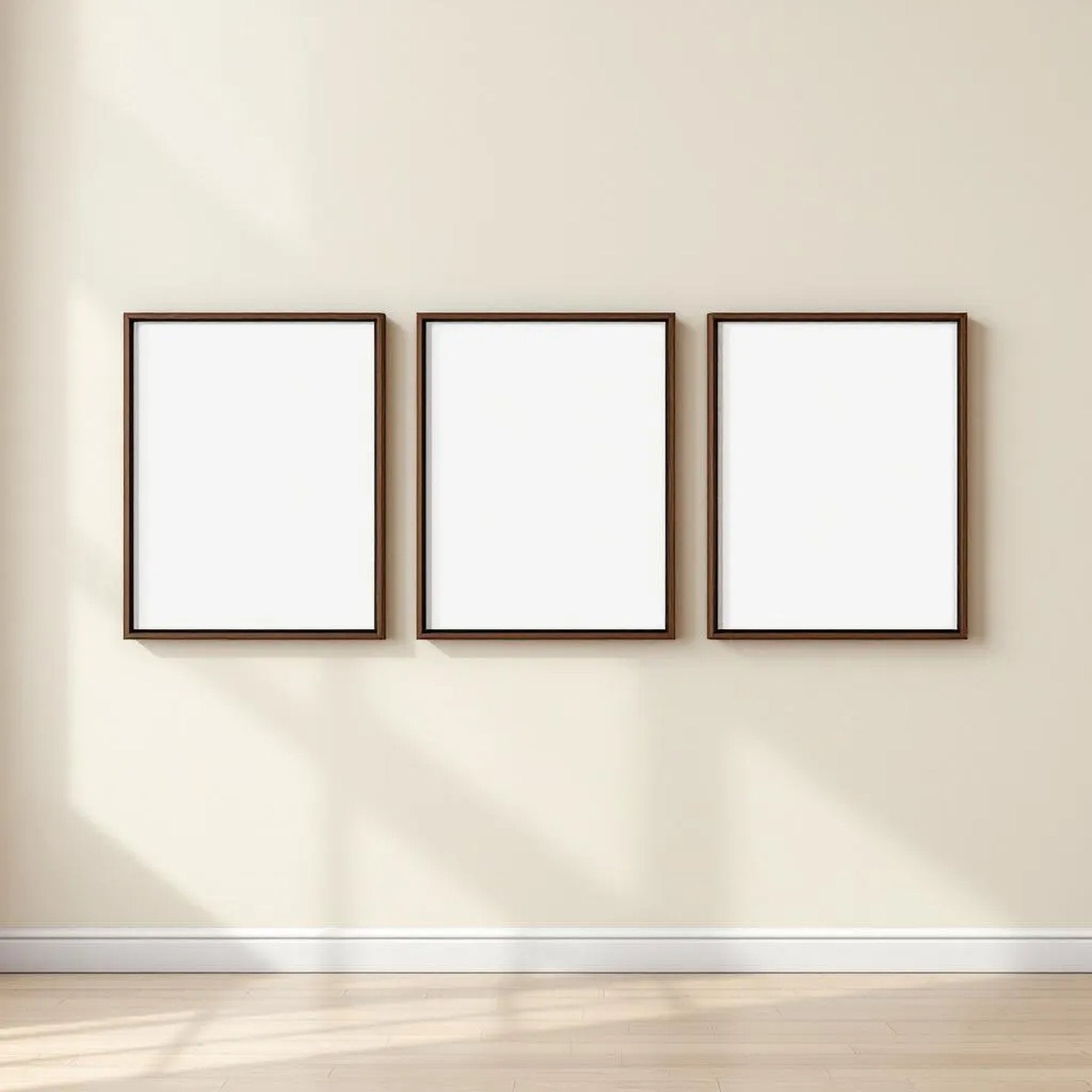 Frame Frame Display Mockup — Plain Square Frame Portrait 2:3 — Perspective View — #00241 | MockupBulk