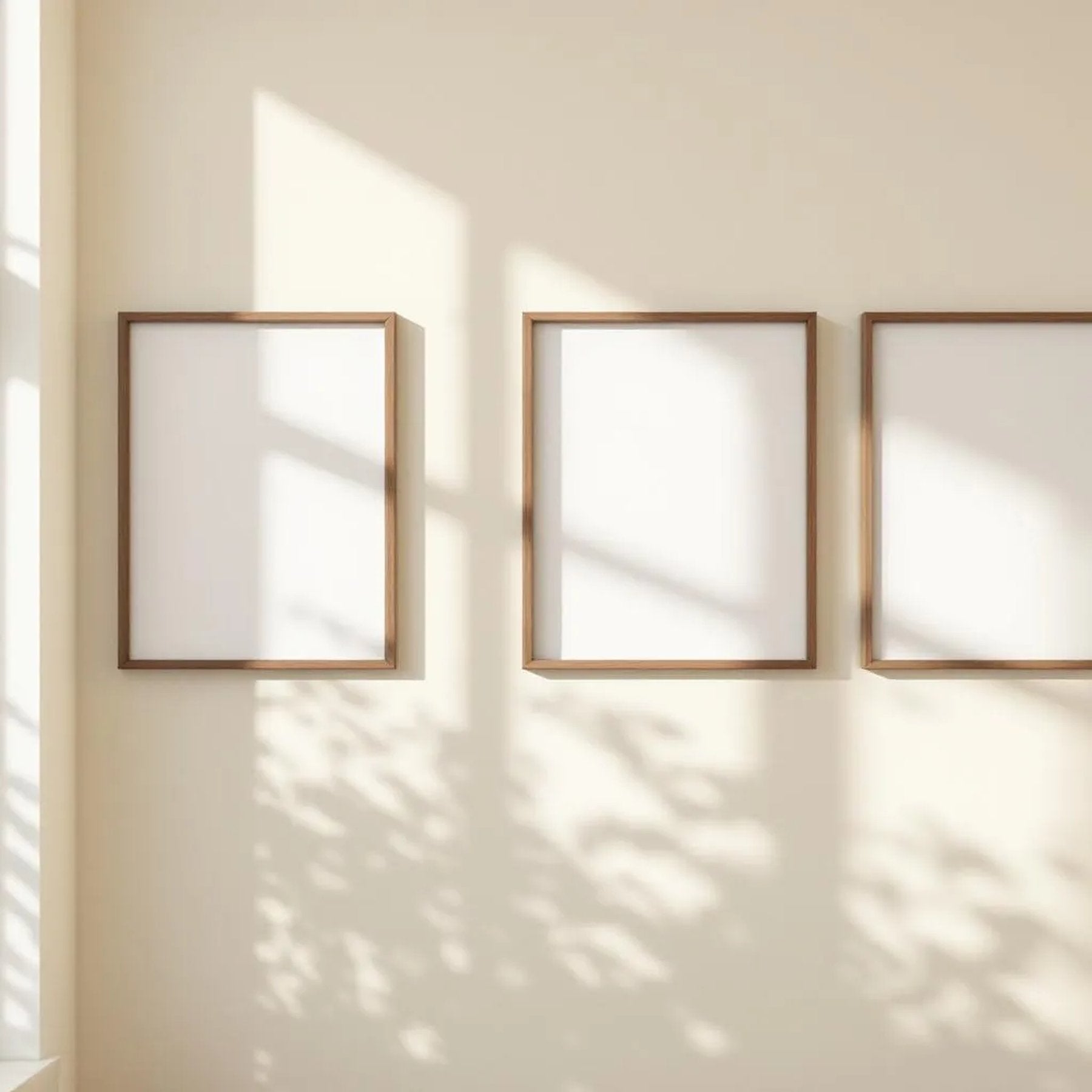 Frame Frame Display Mockup — Plain Square Frame Portrait 2:3 — Perspective View — #00247 | MockupBulk