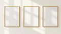 Frame High-Res Frame Mockup — Gold Frame Square 1:1 — Perspective View — #00254 | MockupBulk