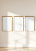 Frame High-Res Frame Mockup — Gold Frame Portrait 4:5 — Perspective View — #00255 | MockupBulk