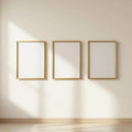 Frame Professional Frame Mockup — Plain Square Frame A-Series (A4 / A3) — Perspective View — #00256 | MockupBulk
