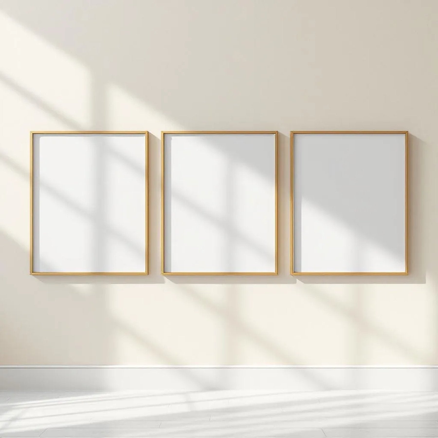 Frame Editorial Room Mockup — Plain Square Frame Square 1:1 — Perspective View — #00262 | MockupBulk
